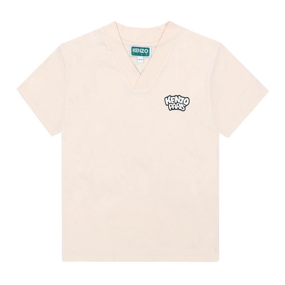 

Kenzo Happy SweeT V Neck Kids ShorT sleeVe T shirT K61678 208 K61678 208 (10A)