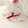Baby Girls' Sun Protection Bow Bucket Hat - Spring/Summer Elastic Fisherman Style