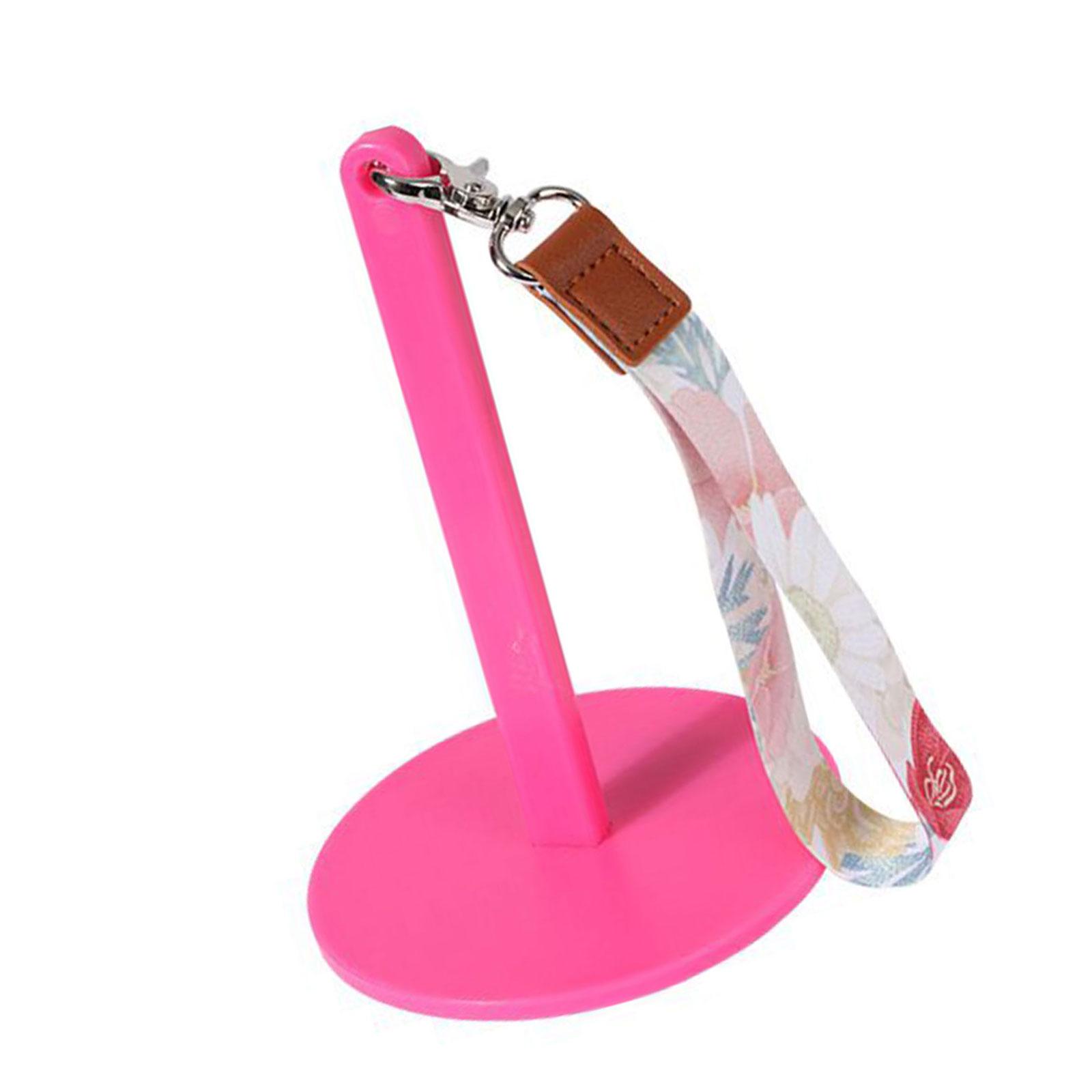 

Держатель пряжи для запястья с ремешком на запястье Диспенсер пряжи для запястья с запястным шнурком для рукоделия вязания крючком проекта горячий розовый