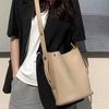 White Bucket Small Bag Women's 2025 New High-end Niche Design Texture Crossbody Portable Mini Commute To Work