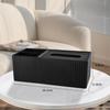 Multifunctional Striped Tissue Storage Box Removable Lid Separate Compartments Nice Housewarming Gift for New Home Owners