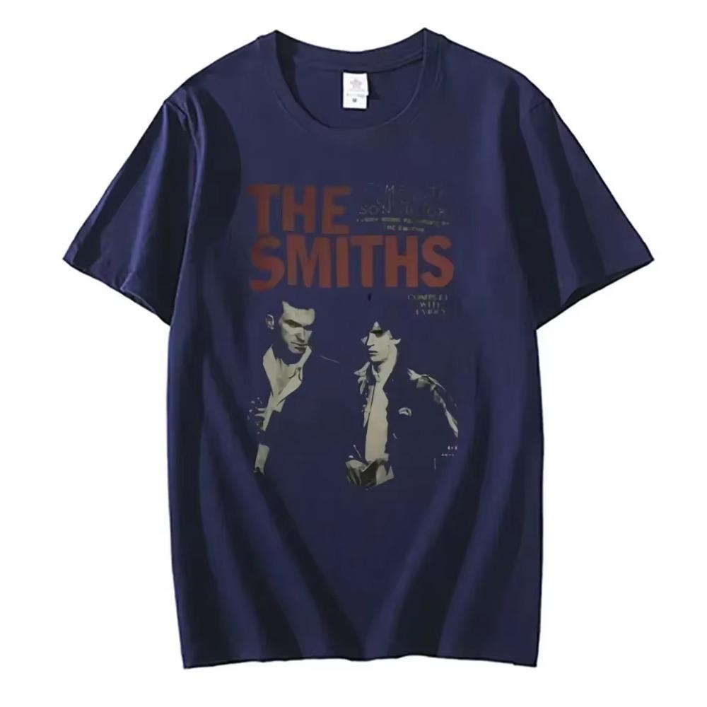 The Smiths Estampa Vintage y2k Camiseta Homem Algodão Puro Camiseta Masculina Streetwear Masculino Harajuku Alternativo BritânicoCamiseta
