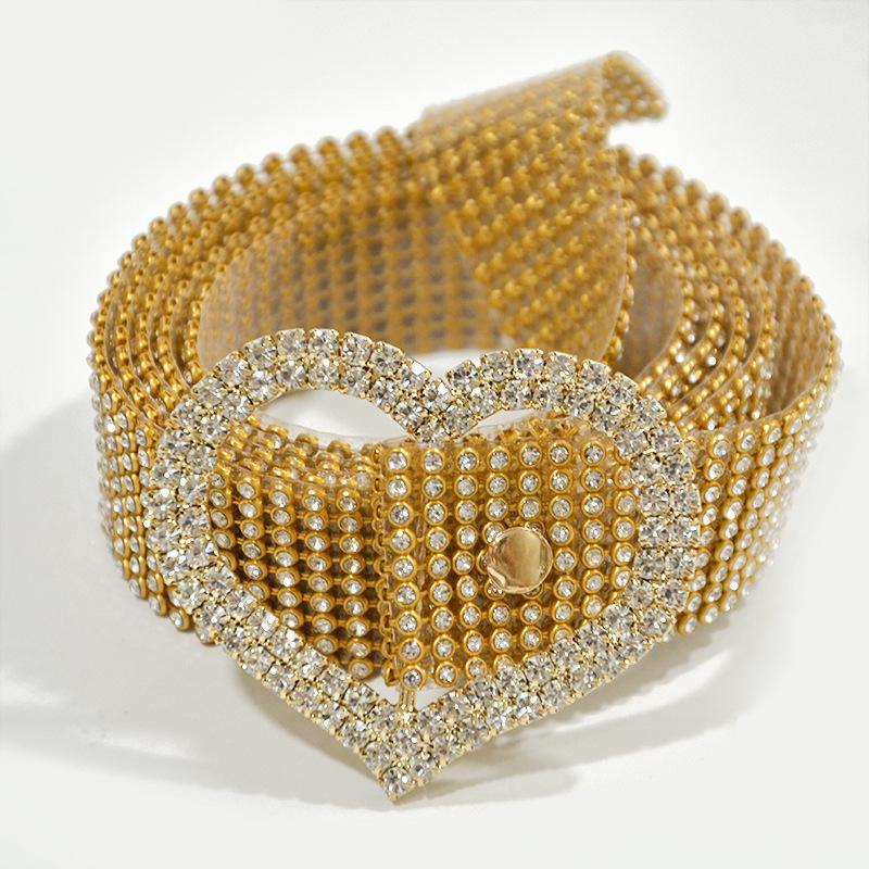 Meier Full diamond chain belt women s pin buckle belt rhinestone waist chain 120cm