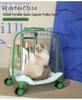 Transparent Pet Travel Suitcase & Stroller - Double-Layer, Airline-Approved for Cats & Dogs.
