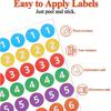 2808Pcs 0.8 Inch Small Number Stickers, 24 Sheets Colourful Number Stickers 1-10 Self Adhesive Round Numbered Stickers Label Sticker for Office