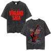 Washed Vintage Anime Vinland Saga Thorfinn You Are Not My Enemies I Have No Enemies T Shirt Men Casual Cotton T-shirts