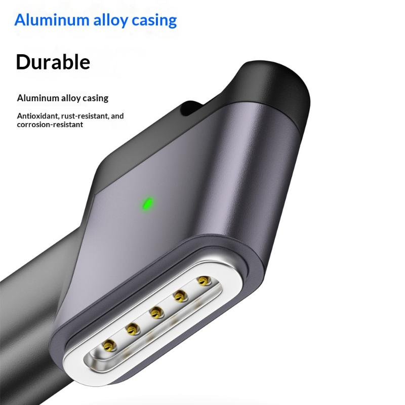 100W For Magsafe3 Side-Bend Magnetic Fast Charging Adapter Compatible With Air Pro M1 M2 M3 M4 M5 Pd Type-C To Magsafe3