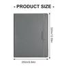 Conference Folder Magnetic Closure Leather Document Organiser with Writing Board Card Pocket Elastic Pen Slot 250x320mm