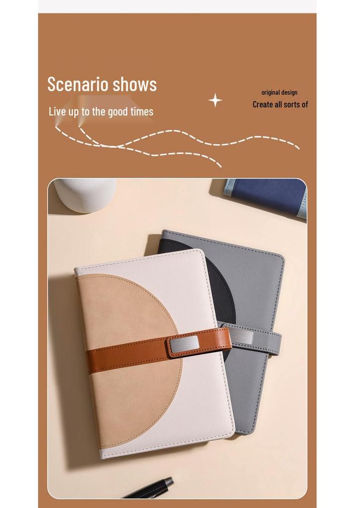 Custom Logo Thick Buckle Notebook and Diary