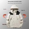 ROMON Unisex 3-in-1 Detachable Hooded Windbreaker Jacket