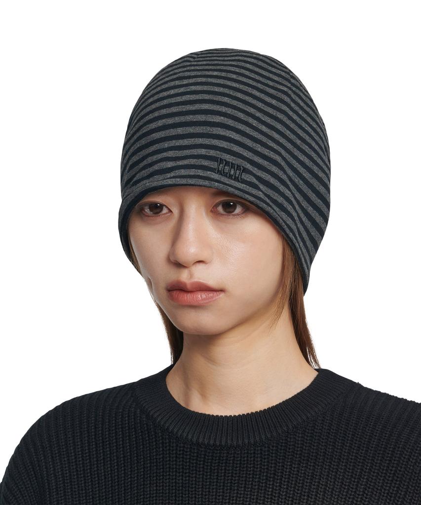 Nomaenyueol Nm Stripe Beanie - Black