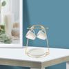 Mug and Saucer Draining Rack Iron Cup Holder Strong Loading Household Cup Bracket Compact Kitchen Organizer Easy Cleaning