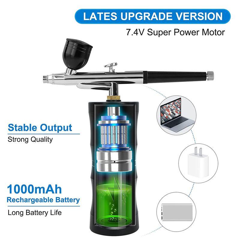 

BHBL Air Brush Kit Auto Handheld Sprayer Air Brush Rechargeable Portable Cordless Air Brush Painting for Painting Nail Art China Mainland