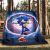 1pc Sonic Outdoor Soft Blanket Ultra Plush, Warm, Versatile, and Easy Care for Camping, and