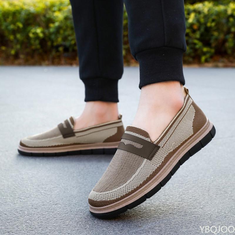 Trendiger Design-Sinn Herrenschuhe Frühling Neu Britischer Stil Lässig Vielseitig Einzelne Schuhe Täglich Atmungsaktiv Zapatos Hombre Sneakers