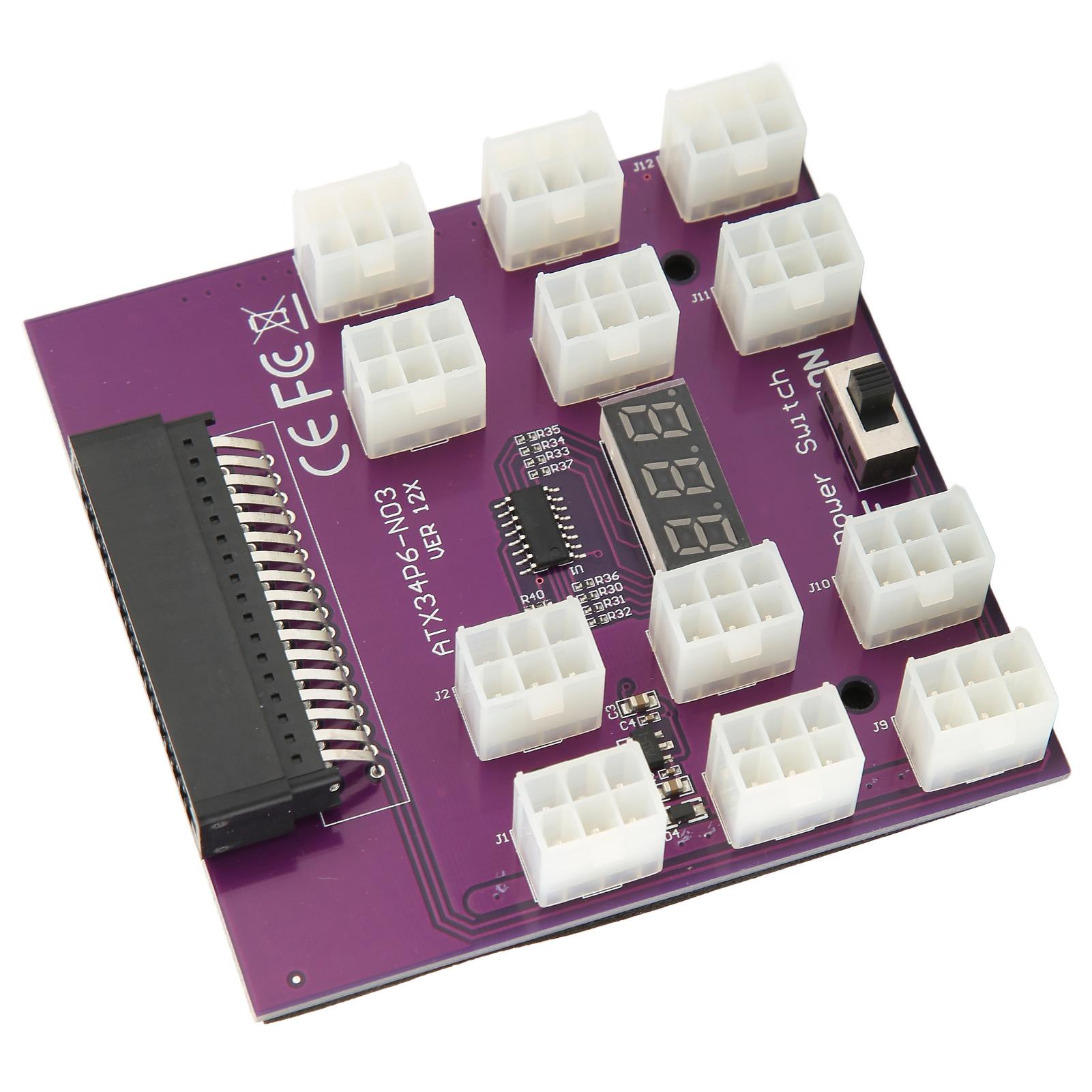 

Power Supply Breakout Board Adapter 12 Connectors Power Distribution Board Module for 7001484 Power Supply