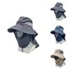 Outdoor Sun Protection Fisherman Hat With Large Brim For Hiking And Fishing Enthusiasts