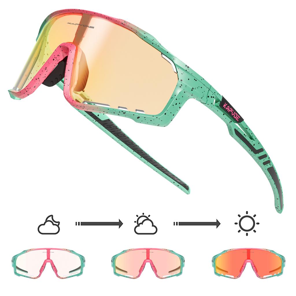 Pochromic Cycling Glasses Cycling Sunglasses Man Bicycle Goggles UV400 Outdoor Bike Eyewear MTB Sports Accessories