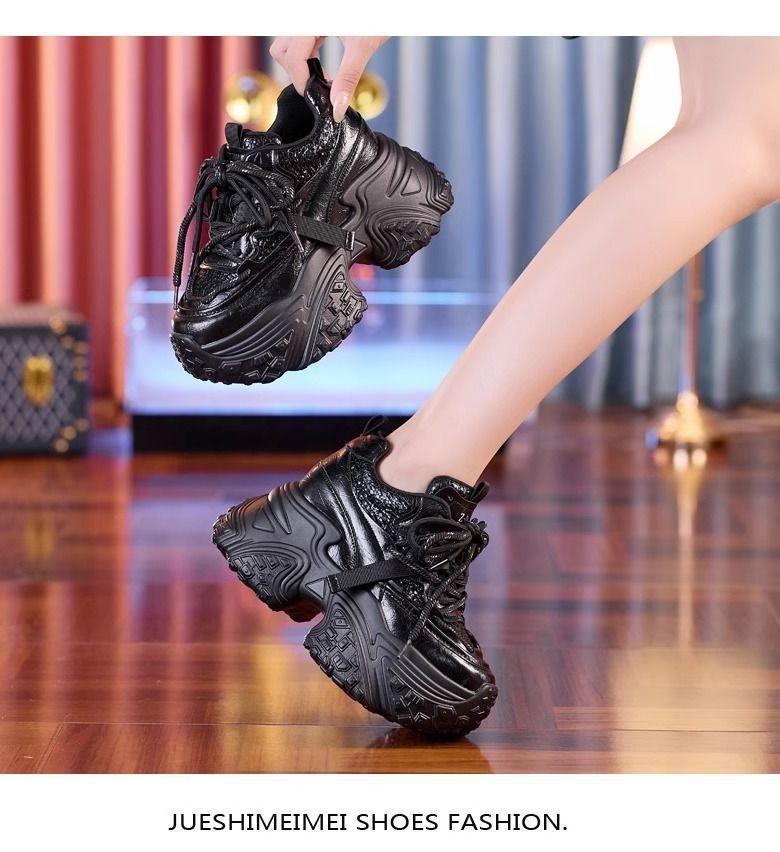 Inner Height Increase Dad Shoes Women's Spring and Autumn New Versatile Velvet Platform Casual Sports Shoes