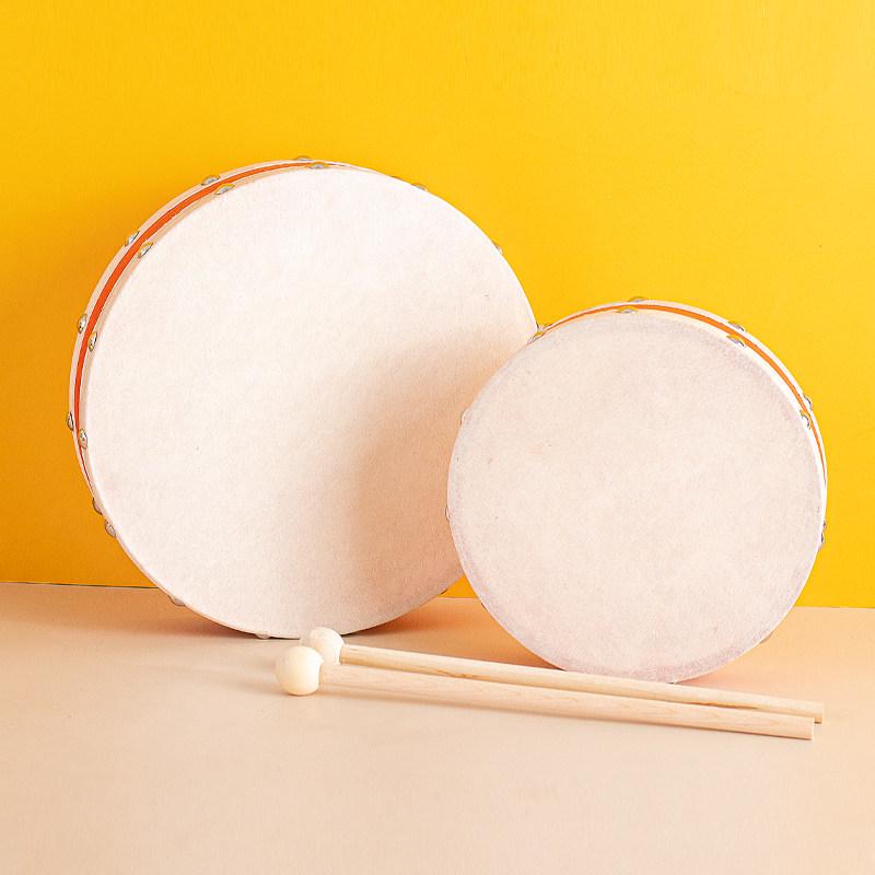 Xinjiang Dance Double-Sided Hand Drum: Kindergarten Orff Instrument Sheepskin Tambourine