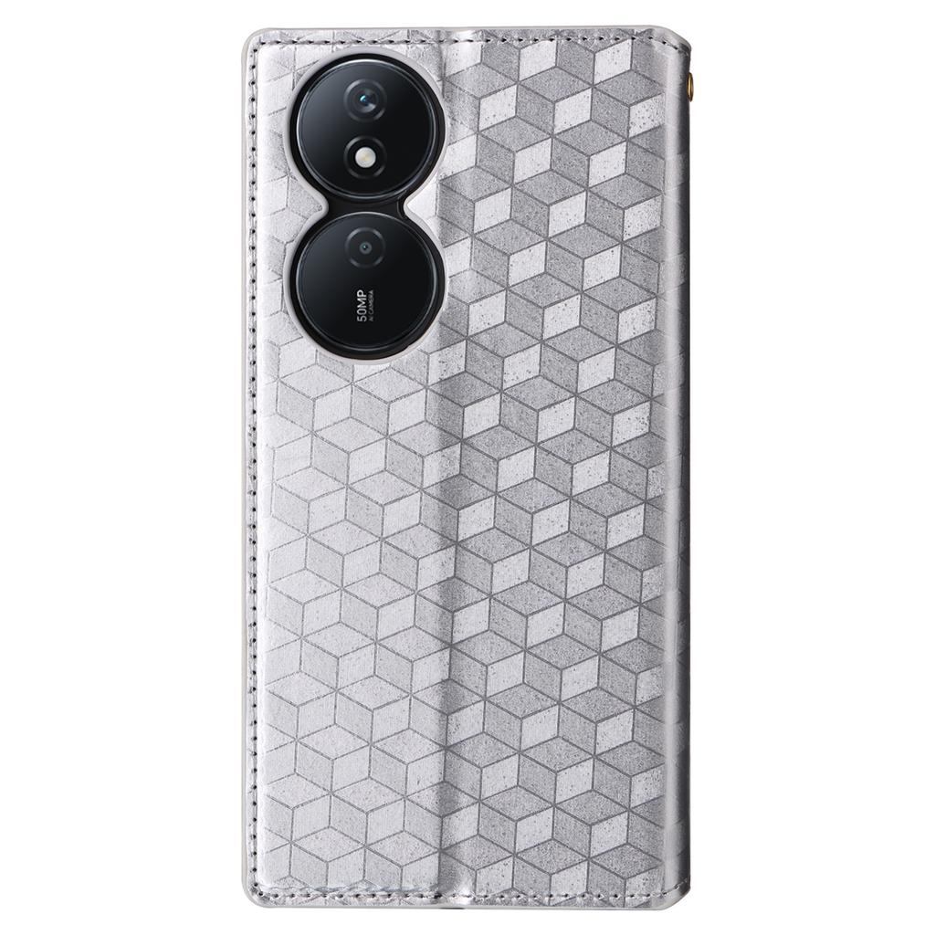For Honor X7b 4G/X7b 5G/90 Smart/Play 50 Plus 5G/Play 8T 5G Case Rhombus Pattern Automatic Closing Protective Cover