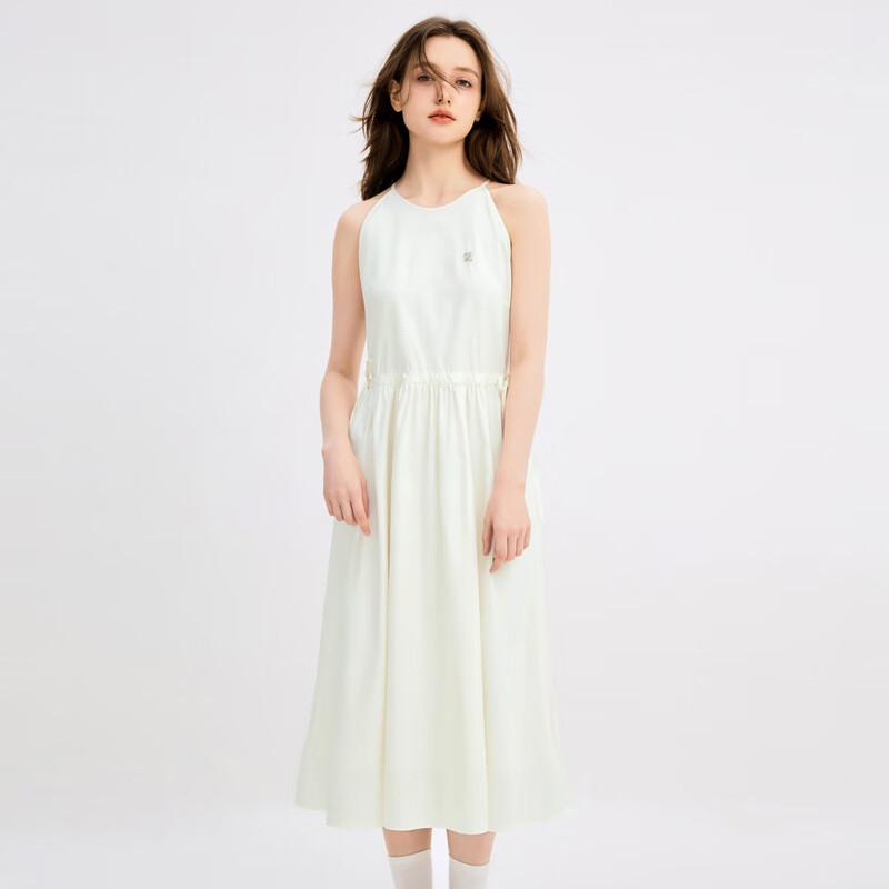 

Ledin Korean-Style Halter Drawstring Waist Dress L