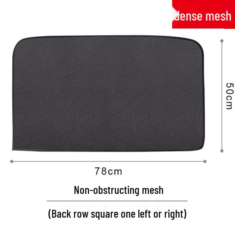 

Transparent Magnetic Mesh Car Sunshade: Thick, Breathable, Mosquito-Repelling, Sun-Blocking Curtain Maintains Clear View.