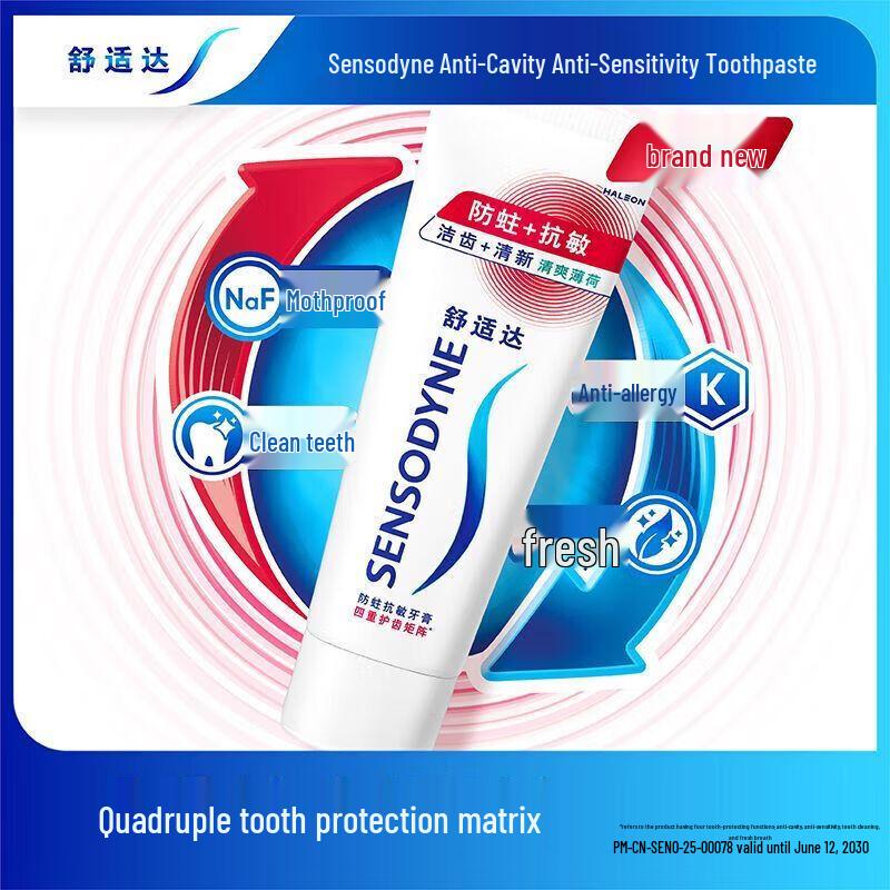 Sensodyne Anti-Cavity Mint Toothpaste & Citronella Mosquito Repellent Bundle