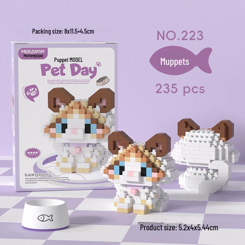 

Детские развивающие конструкторы для домашних животных: Подходит для собак, кошек, бишон фризе, корги; Совместимо с Лего; Идеально подходит для Дня защиты детей