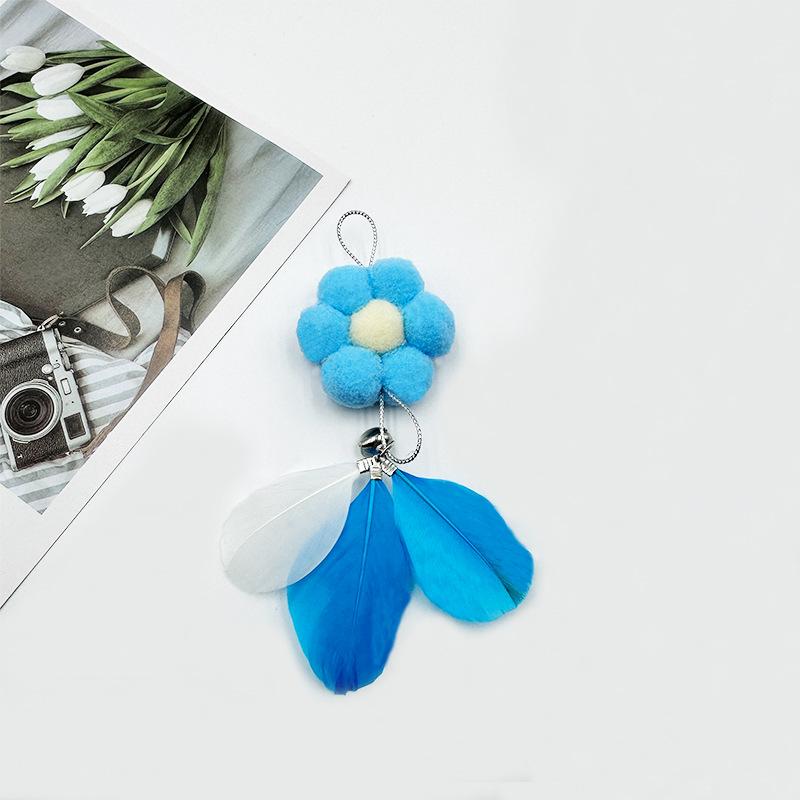 

Игрушка для кошки, Сменная головка с перьями и колокольчиком, Игрушка для кошки-феи, Игрушка для питомца, устойчивая к укусам, Интерактивная игрушка для кошки синий