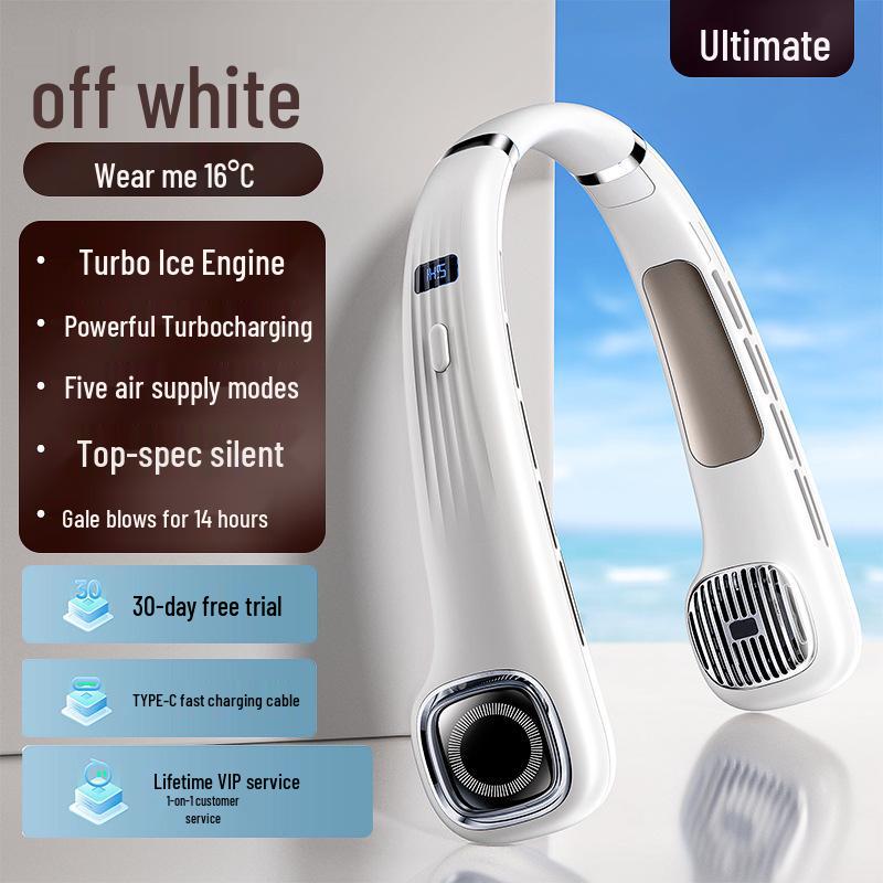 Portable Neck Fan | 5-Speed Quiet Design | USB Rechargeable | Long Battery Life | Stay Cool