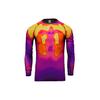 X Drake Nocta Series Thermisches Muster bedrucktes Langarm Fitnessshirt Herren Tops Mehrfarbig DN0654-010
