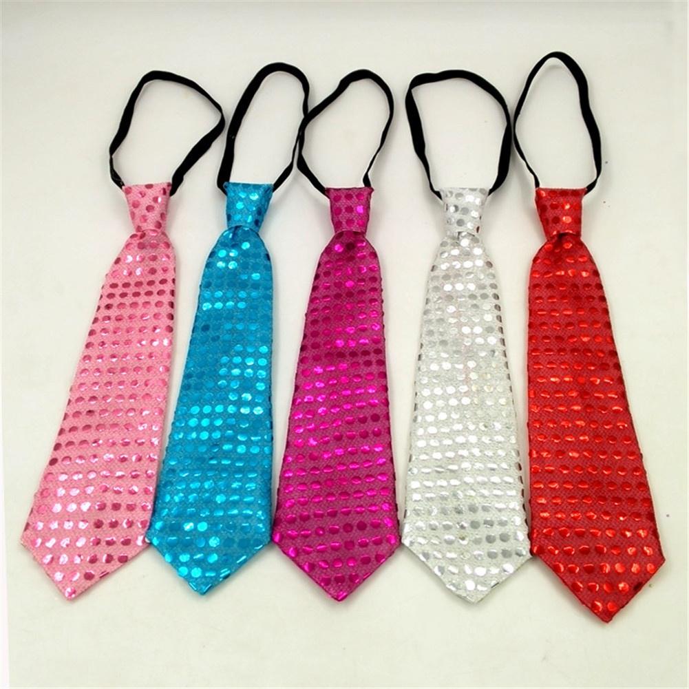 New Light Up  Flashing Striped Glowing EL Tie Luminous Necktie for Children Club Cosplay Tie