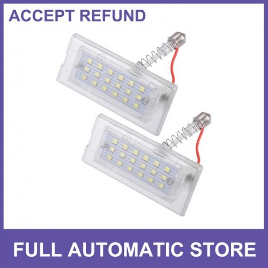 Car 6500K White LED License Plate Light 1 Pair  for BMW X5 2002-2006