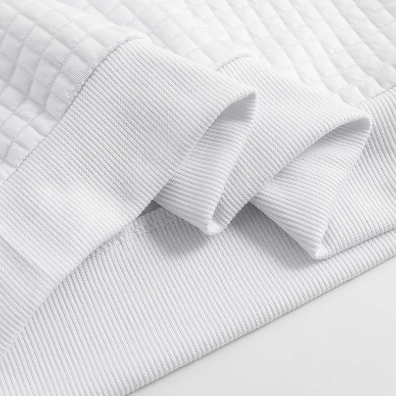 Autumn and Winter Men's Long-sleeved T-shirt Solid Colour Round Neck Knit Shirt Slim Small Square Men's Internal Bottoming Shirt