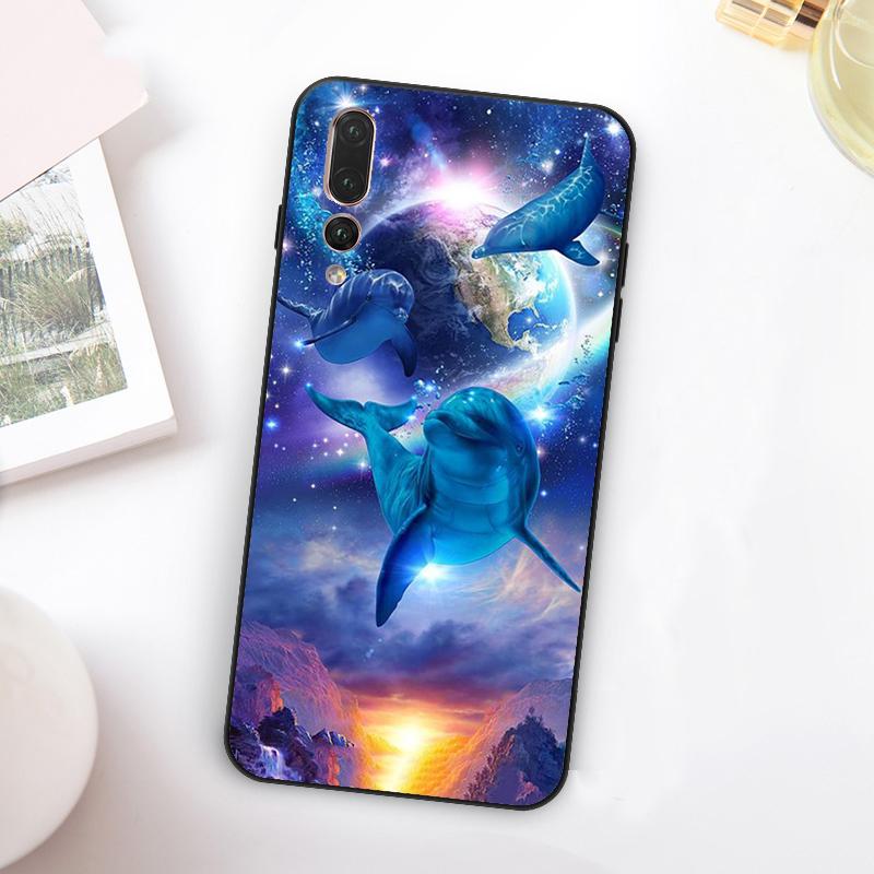 Dolphin For Huawei Nova 5T 9 10 SE 7i 8i 11i 12i Y73 Y90 Y70 Y72 Y61 Y91 Y60 P20 P40 P30 Lite Case