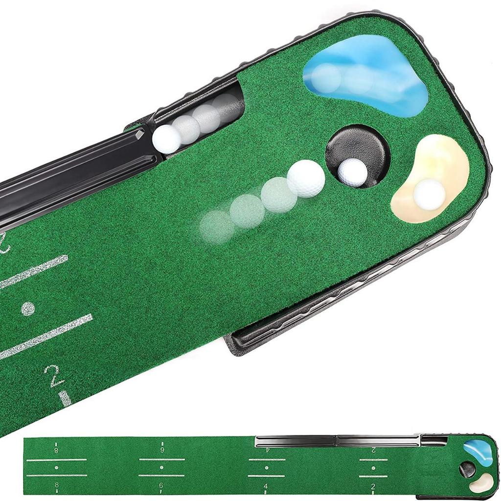 Golf Putting Mat, Hitting Mat Blanket, Exerciser Training Equipment Putter Trainer