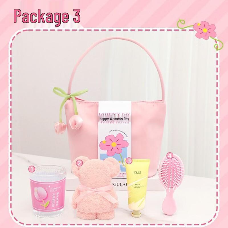 

Pink Glass Cup & Essentials Gift Set