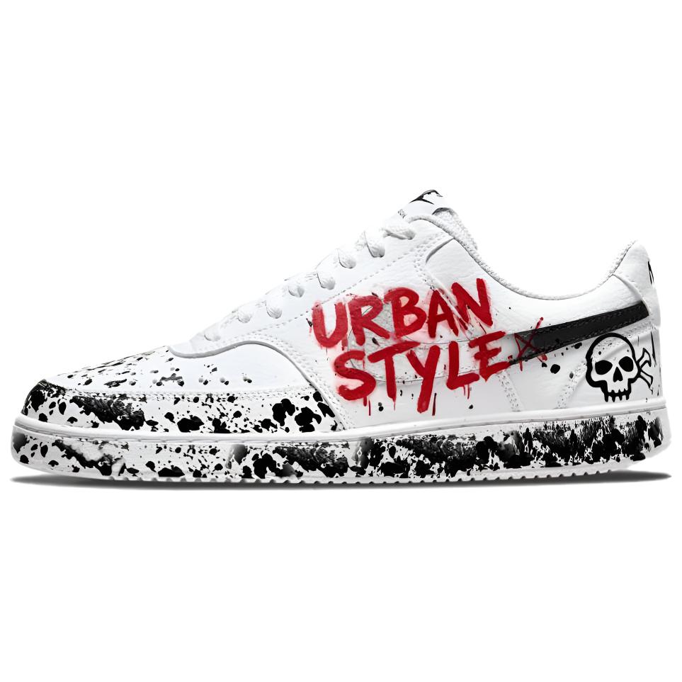 

Nike Court Vision 1 No Man s Land Abrasion Resistant Abrasion Resistant Low top Skateboard Shoes Men s Black White Red DH2987-101(team488-) 40