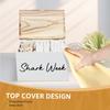 Wood Desktop Tampon Storage Box with Lid High-Capacity Household women's product Organiser for Bathroom Hostel Office