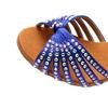 Latein-Tanzschuhe, glitzernde Strasssteine, Damen-Ballsaal-Tanzschuhe mit Absatz, 7 cm