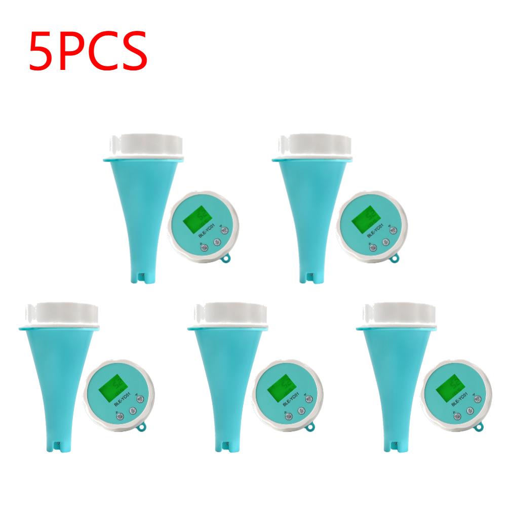 6 in 1 Smart Floating Swimming Pool Water Analyzer 5-1pc APP Online Monitor Water Quality Tester BT PH CL TDS EC ORP TEMP Tester