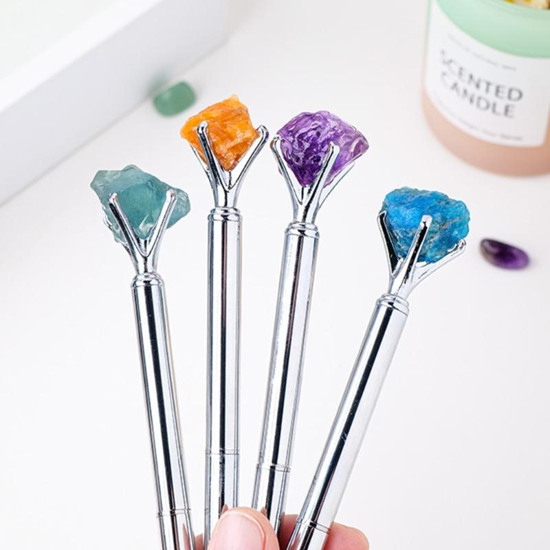 Black Ink Ballpoint Pen Natural Stone Ballpoint Pen Writing Pen Gift Pen Stationery Pen School Office Supplies