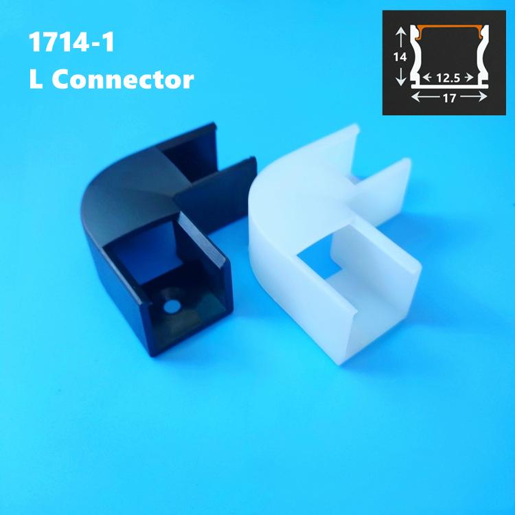 0.5m U/W Style LED Aluminum Profile Black Silver Channel Holder PC Cover Bar Lamp For Cabinet Closet Decor Linear Strip Light