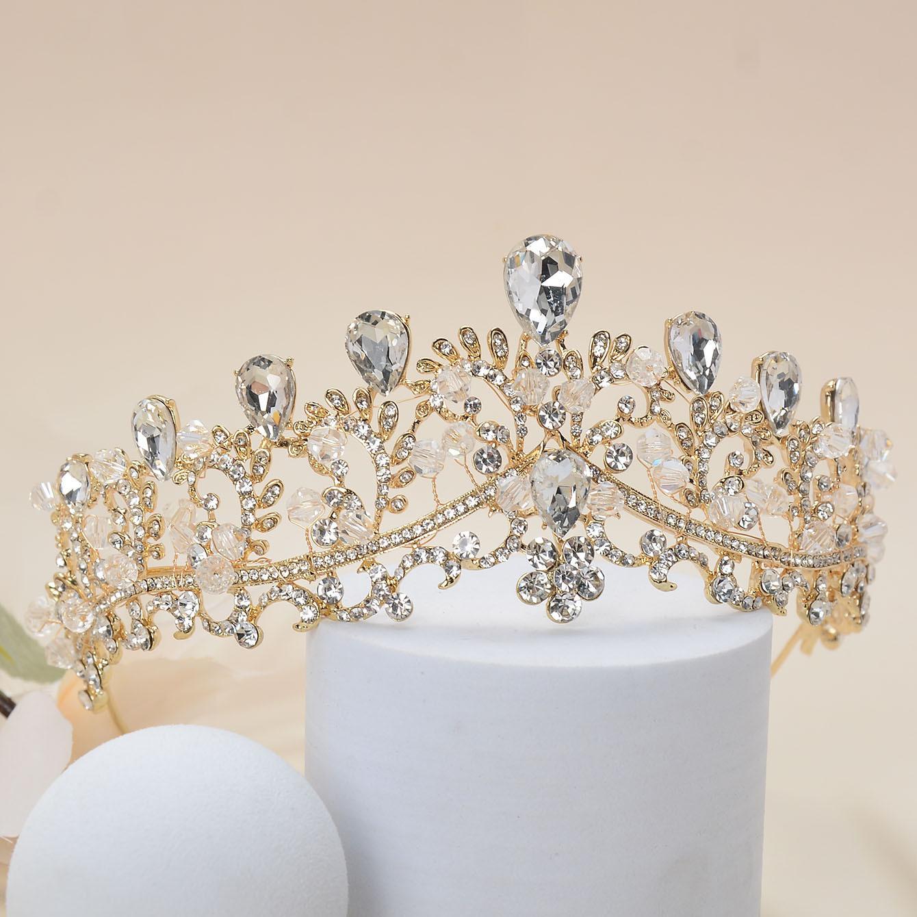 Свадебная корона из сплава в стиле ретро — фото 2