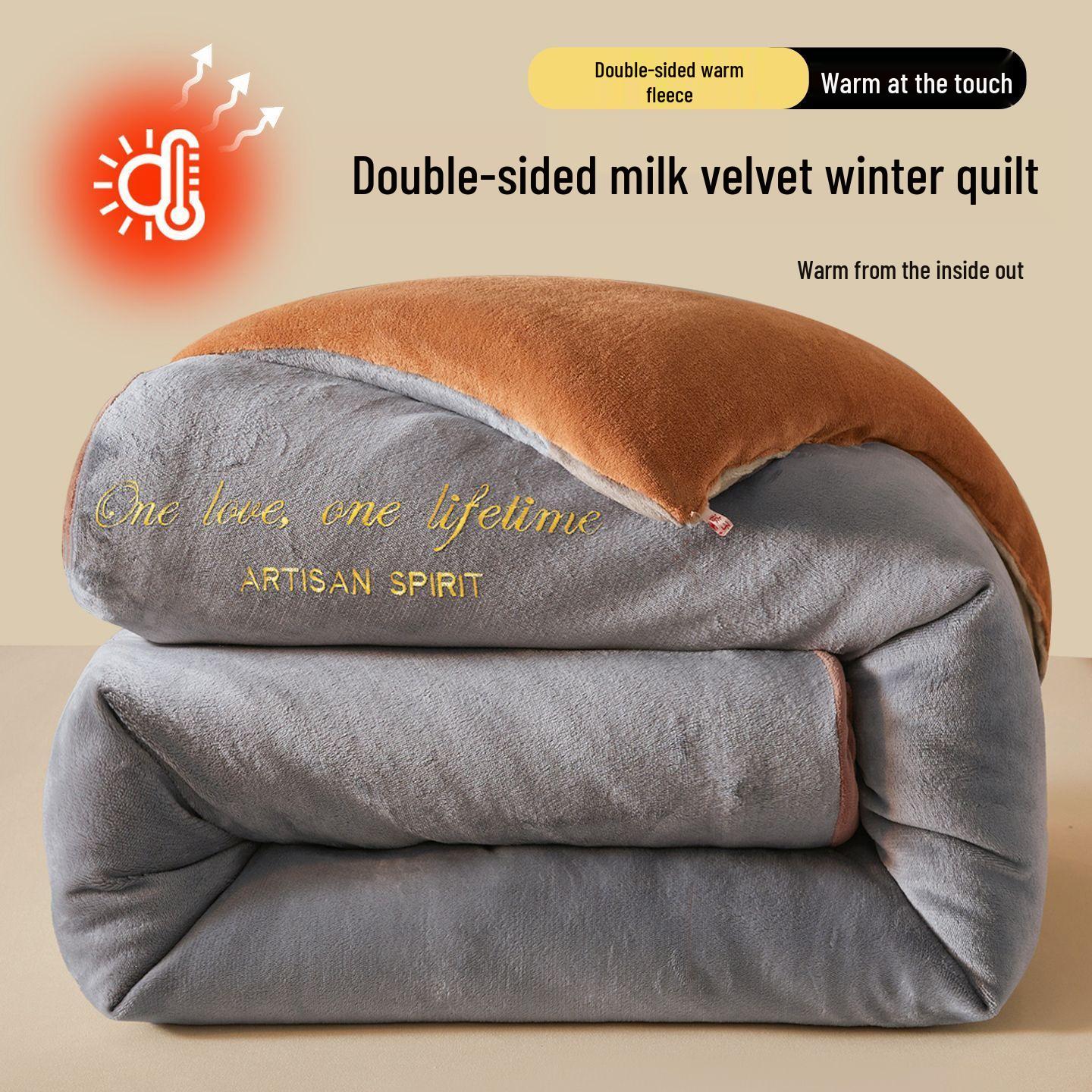 Reversible Thick Winter Quilt - Double-Sided