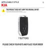 Zinc Alloy Leather 7 Buttons Car Key Case Shell Protector Cover Keychain for Kia K5 K3 K4 Sportage Carnival Sedona Accesorios