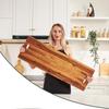 Large Wooden Snack Tray & Cutting Board with Handle