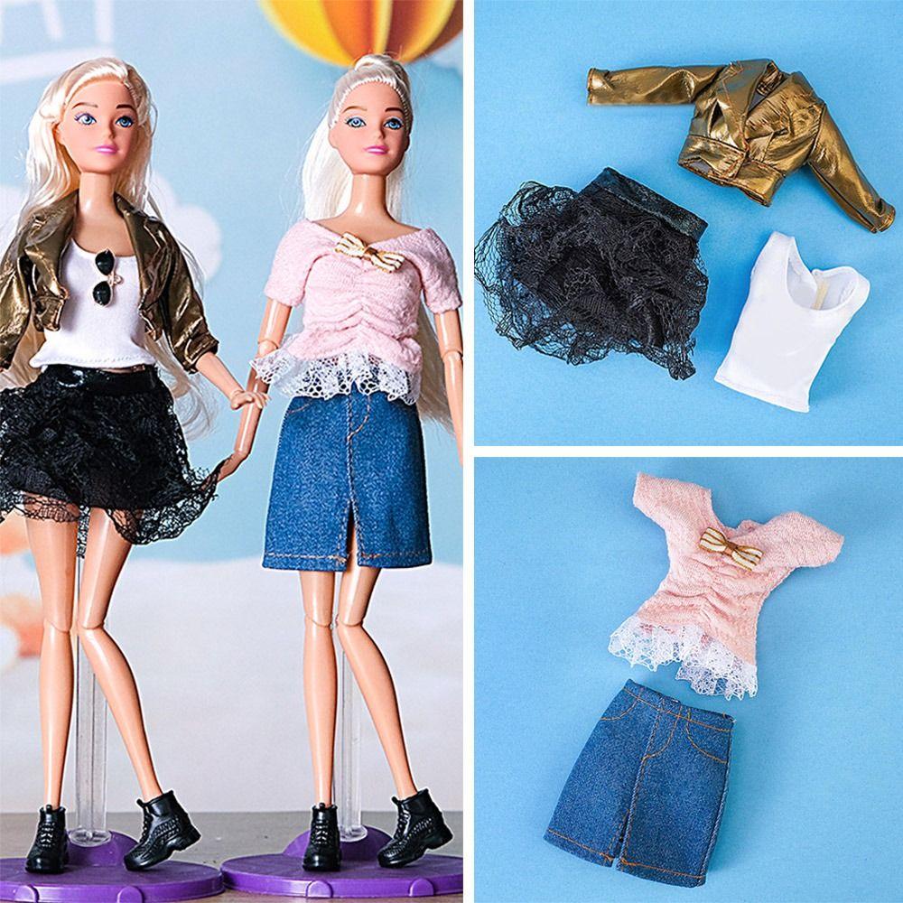 

Детские игрушки 1/6 куклы BJD, одежда для кукол, рубашка, джинсы, юбка, аксессуары для одежды, рубашка, куртка с цветочным принтом