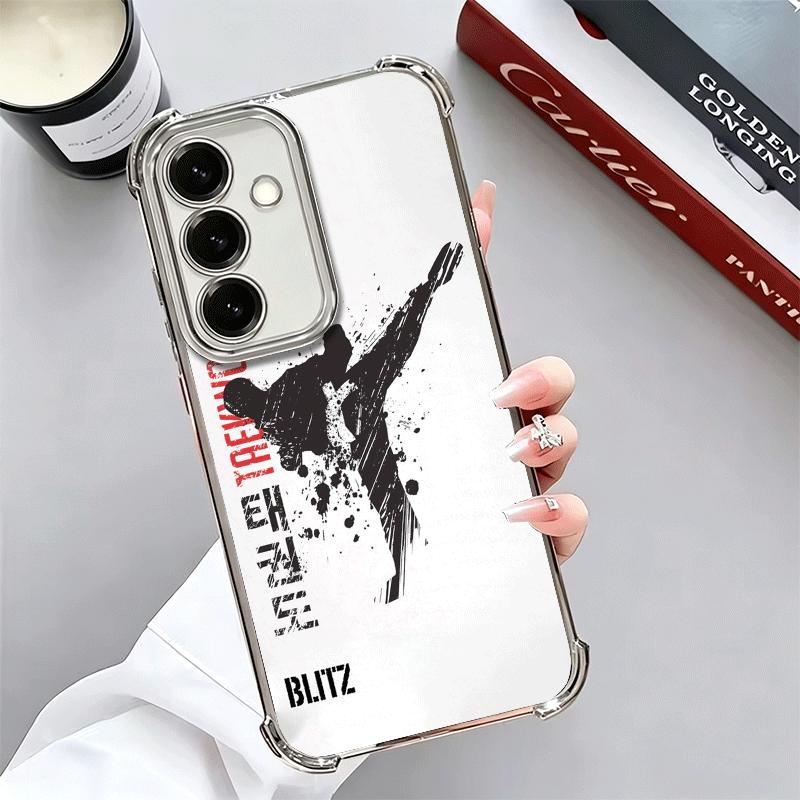 Taekwondo Kungfu Desgin Soft Phone Case For Samsung A17 A27 A07 A37 A57 A16 A56 A15 A55 A14 A54 A13 A53 A26 A36 A25 A35 A24 A34
